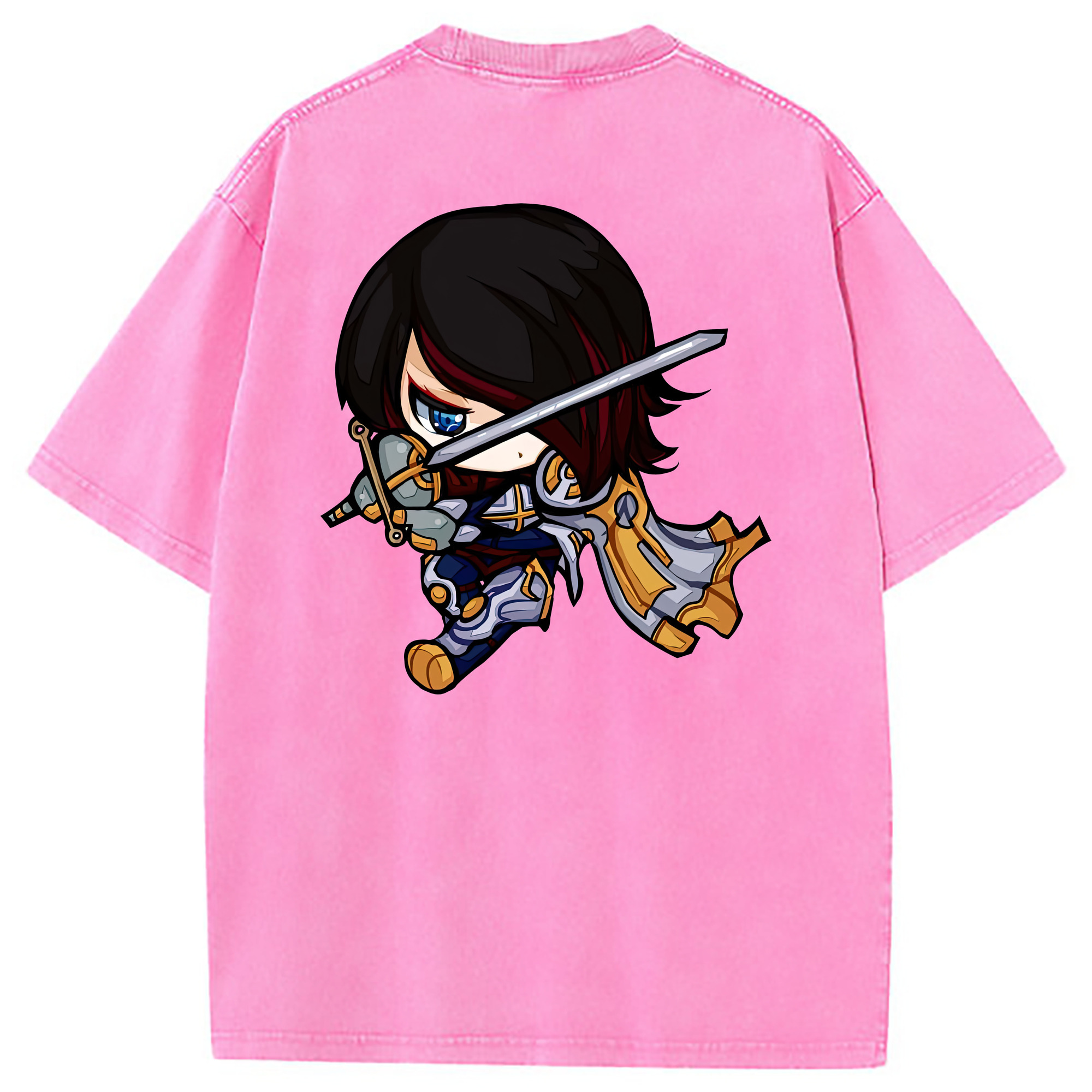 （画像用） リーグ・オブ・レジェンド League of Legends LOL 綿100% ヴィンテージ風 半袖Tシャツ（背面プリント）